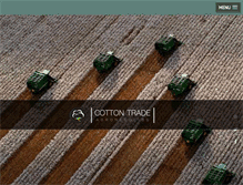 Tablet Screenshot of cottontrade.com.br